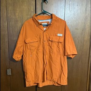 Magellan Orange Fishing Shirt XL Angler Fit